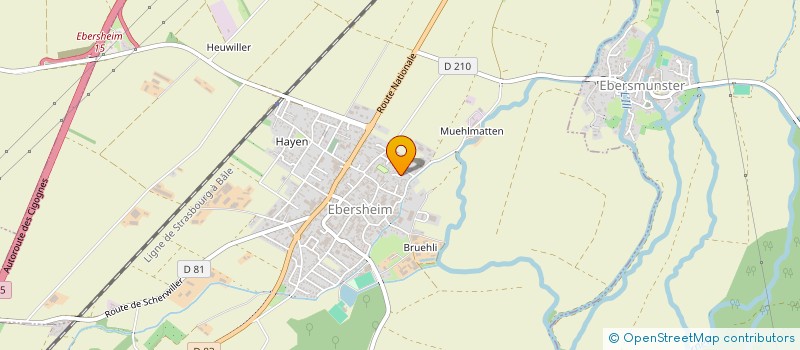 localisation de l'entreprise FORMAREF  EBERSHEIM