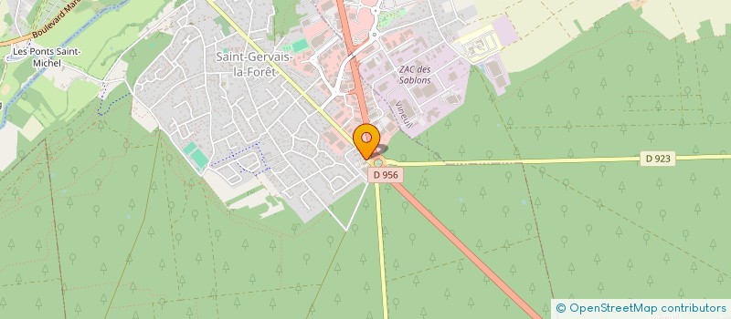 localisation de l'entreprise FORMARISK  SAINT-GERVAIS-LA-FORET