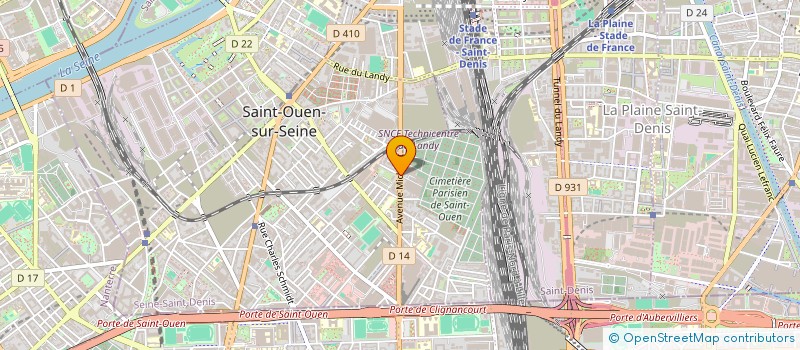 localisation de l'entreprise FORMAS à SAINT-OUEN-SUR-SEINE
