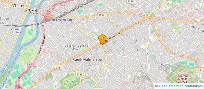 localisation de l'entreprise FORMASOCIA à RUEIL-MALMAISON