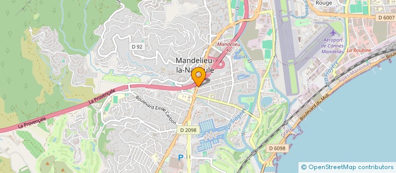 localisation de l'entreprise FORMASOFT à MANDELIEU-LA-NAPOULE