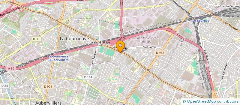 localisation de l'entreprise FORMASPHERE à LA COURNEUVE