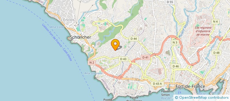 localisation de l'entreprise FORMASPORT à SCHOELCHER