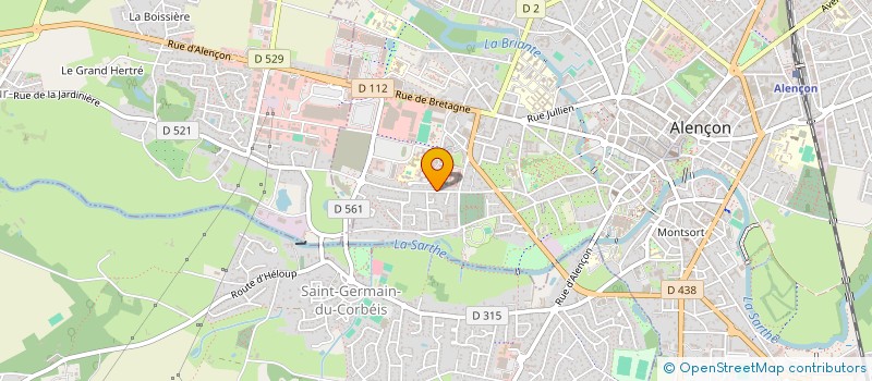 localisation de l'entreprise FORMASPORT à ALENCON