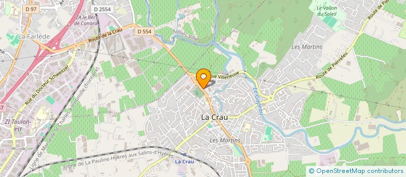 localisation de l'entreprise FORMASPORT VAR  LA CRAU