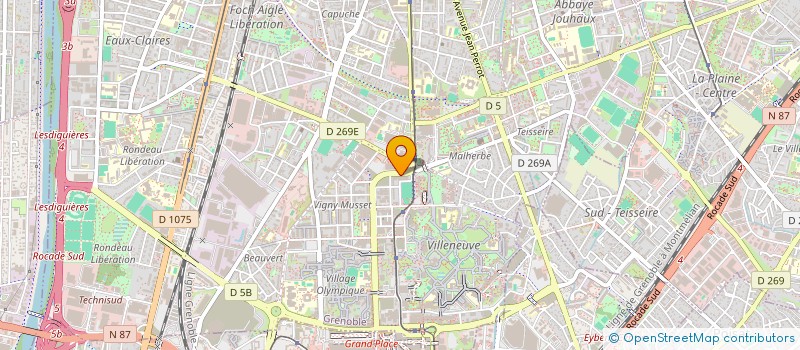 localisation de l'entreprise FORMASUP ISERE DROME ARDECHE à GRENOBLE