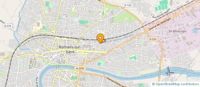 localisation de l'entreprise FORMAT 21  ROMANS-SUR-ISERE