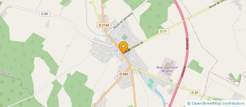 localisation de l'entreprise FORMAT 2B  LEVET