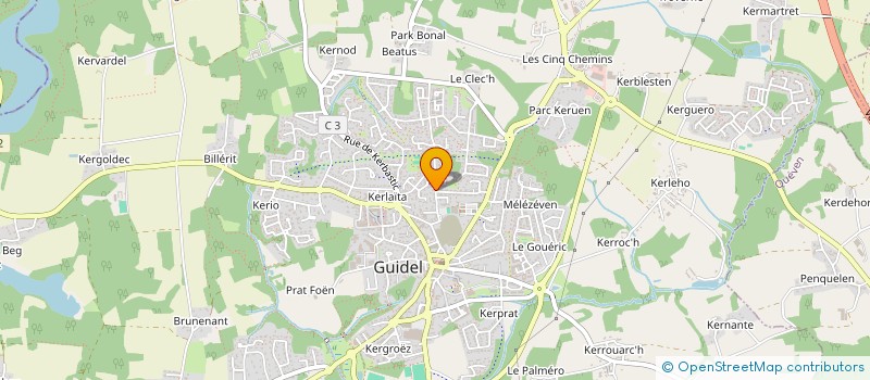 localisation de l'entreprise FORMAT à GUIDEL