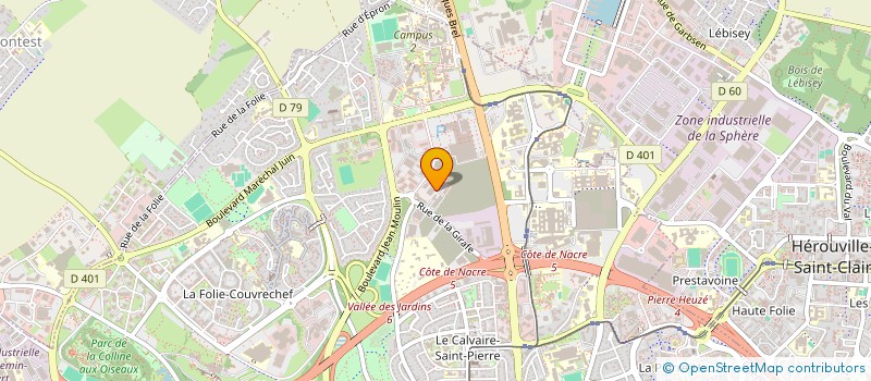 localisation de l'entreprise FORMAT BOIS à CAEN