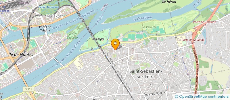 localisation de l'entreprise FORMAT LIBRE  SAINT-SEBASTIEN-SUR-LOIRE