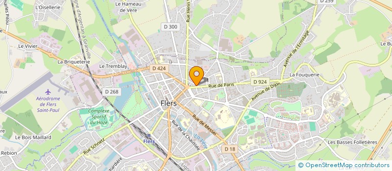 localisation de l'entreprise FORMAT SANTE à FLERS