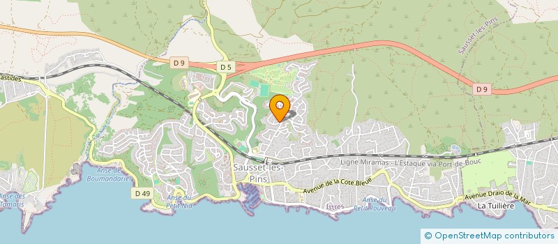 localisation de l'entreprise FORMAT VTC  SAUSSET-LES-PINS