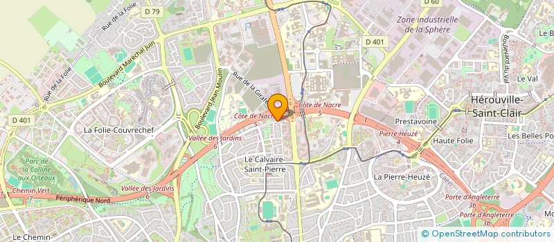localisation de l'entreprise FORMAT1 à CAEN