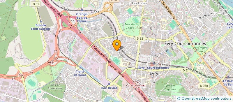 localisation de l'entreprise FORMATECH  EVRY-COURCOURONNES