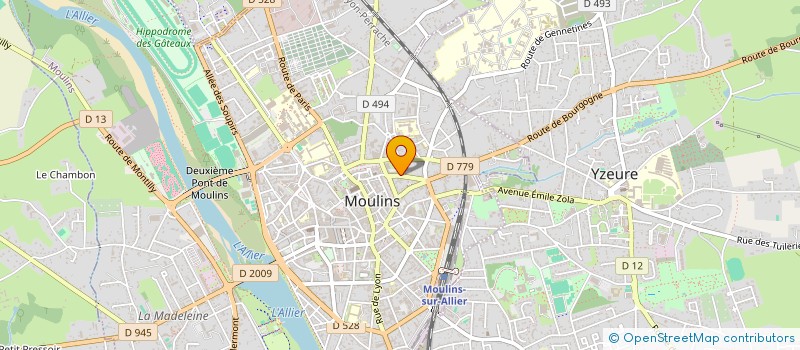 localisation de l'entreprise FORMATEL SECRETEL  MOULINS