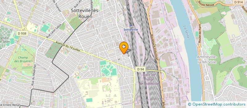 localisation de l'entreprise FORMATEURS DE FRANCE PREMIERS SECOURS 276 à SOTTEVILLE-LES-ROUEN