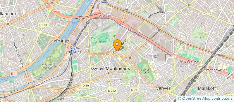 localisation de l'entreprise FORMATHS à ISSY-LES-MOULINEAUX