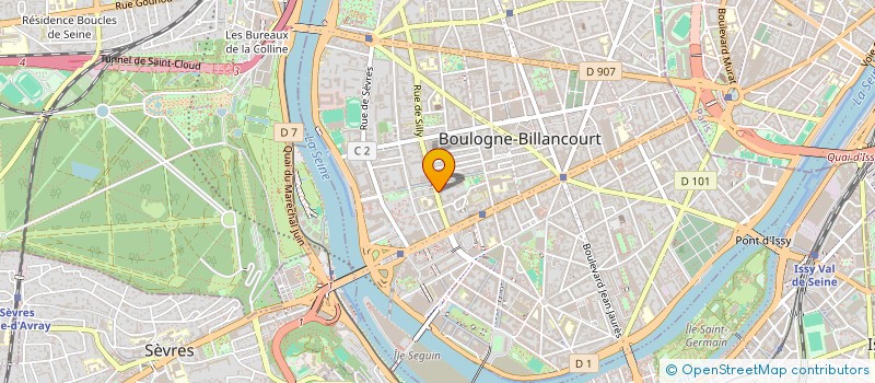 localisation de l'entreprise FORMATION 16 à BOULOGNE-BILLANCOURT