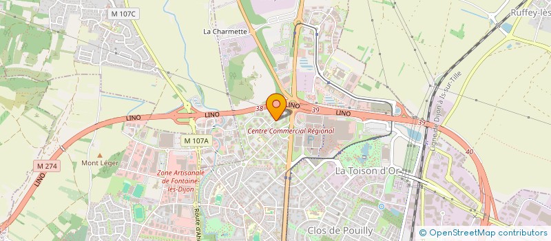localisation de l'entreprise FORMATION à DIJON
