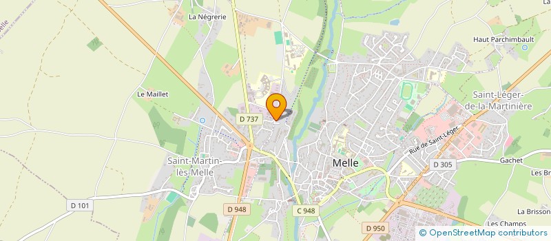 localisation de l'entreprise FORMATION A UNE AGRICULTURE SOLIDAIREMENT ORGANISEE à MELLE