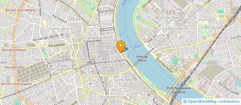 localisation de l'entreprise FORMATION ACT SECOURISME TRAV ENTREPRISE à BORDEAUX