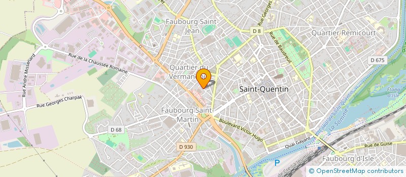 localisation de l'entreprise FORMATION ANIMATION JEUNESSE DE L AISNE à SAINT-QUENTIN