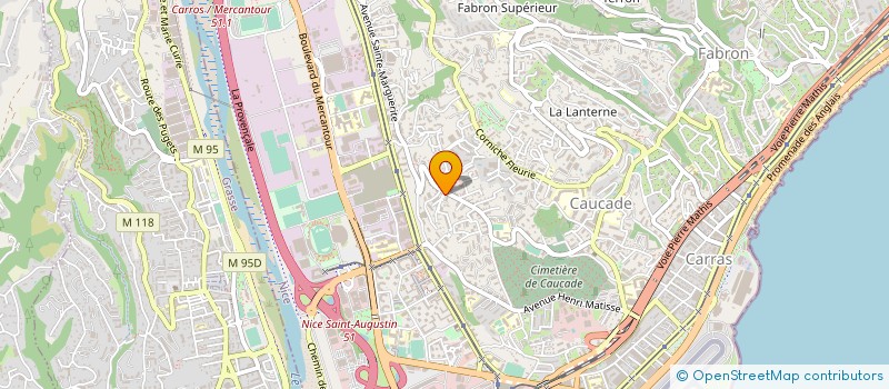 localisation de l'entreprise FORMATION AUX METIERS DES SERVICES à NICE