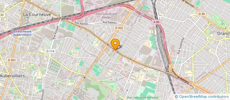 localisation de l'entreprise FORMATION AVENIR à LA COURNEUVE