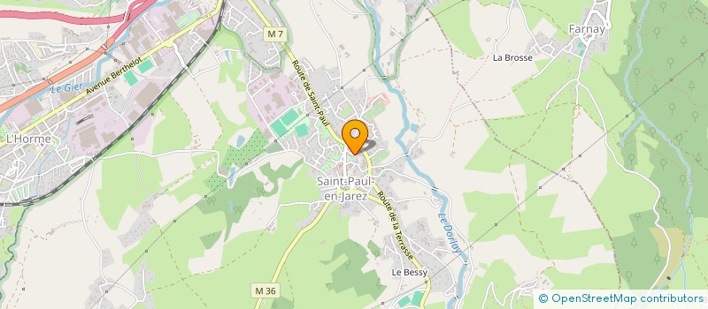 localisation de l'entreprise FORMATION BLEUE  SAINT-PAUL-EN-JAREZ