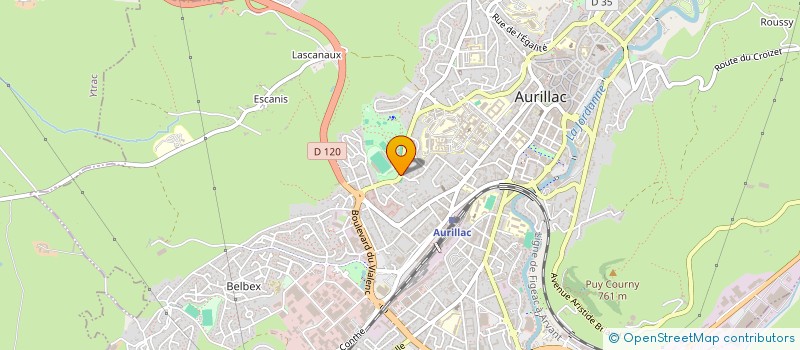 localisation de l'entreprise FORMATION COMMUNICATION 2020 à AURILLAC