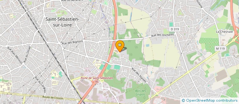 localisation de l'entreprise FORMATION COMPAGNONNIQUE METIER BATIMENT à SAINT-SEBASTIEN-SUR-LOIRE