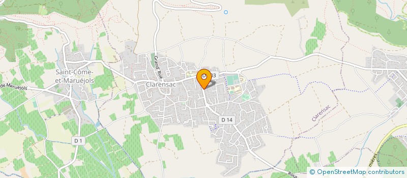 localisation de l'entreprise FORMATION CONTACT DEFENSE ET MULTISPORTS  CLARENSAC