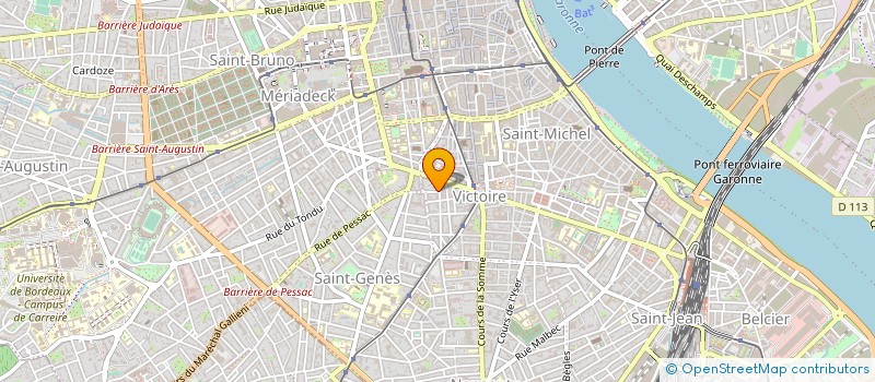 localisation de l'entreprise FORMATION CONTINUE COUPE ET COUTURE à BORDEAUX