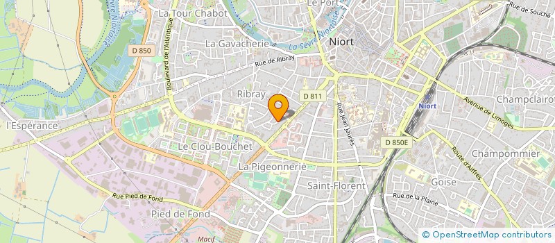 localisation de l'entreprise FORMATION CONTROLE INCENDIE SECOURS  NIORT