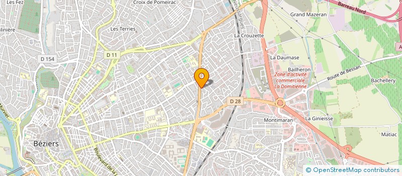 localisation de l'entreprise FORMATION DE BOWLING INDEPENDANT  BEZIERS