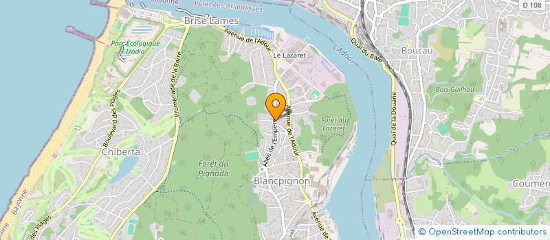 localisation de l'entreprise FORMATION DEVELOPP METIERS ANIMATION TOU  ANGLET