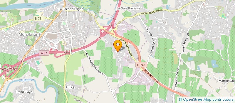 localisation de l'entreprise FORMATION DEVELOPPEMENT COMMUNICATION FDC  SAINT-MELAINE-SUR-AUBANCE