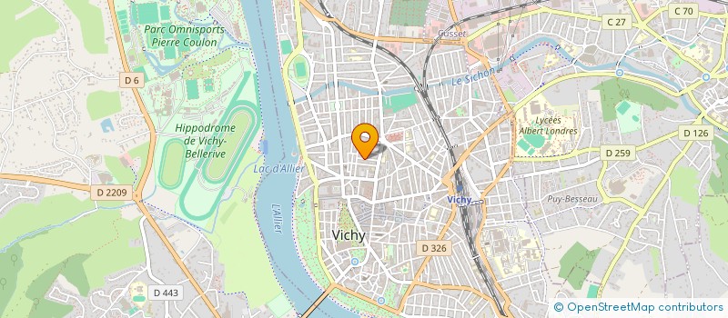 localisation de l'entreprise FORMATION DEVELOPPEMENT COOPERATION AUVERGNE à VICHY