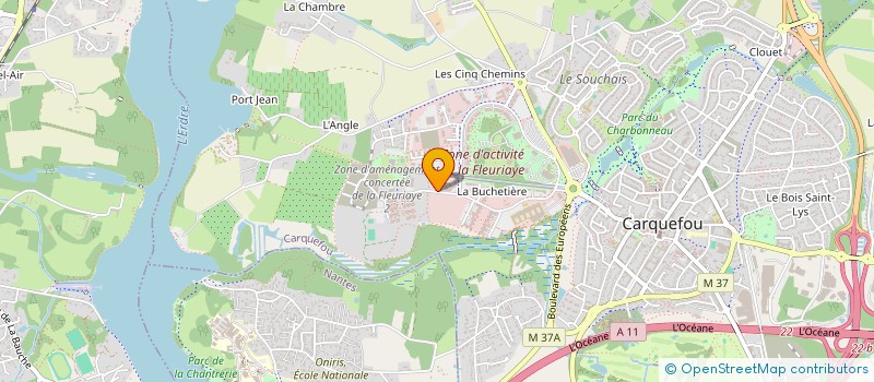 localisation de l'entreprise FORMATION DEVELOPPEMENT OUEST à CARQUEFOU