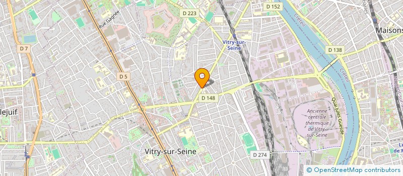 localisation de l'entreprise FORMATION DU PRESENT à VITRY-SUR-SEINE