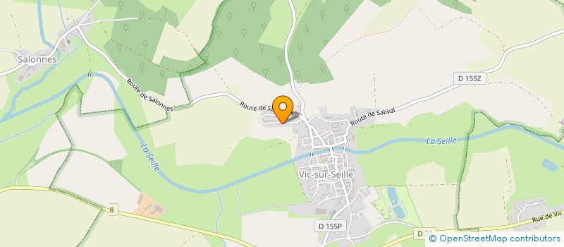 localisation de l'entreprise FORMATION-EMOTIONS  VIC-SUR-SEILLE