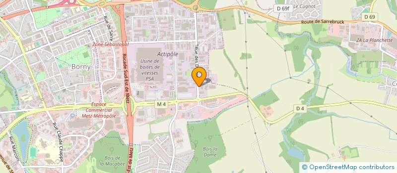 localisation de l'entreprise FORMATION EN LORRAINE  METZ