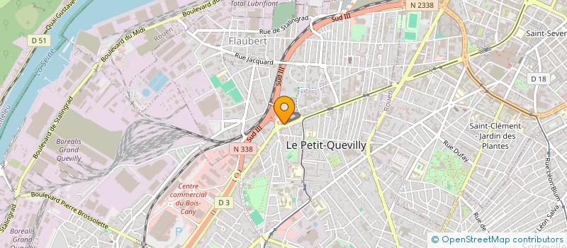 localisation de l'entreprise FORMATION ET CONSEIL AUX ENTREPRISES à LE PETIT-QUEVILLY