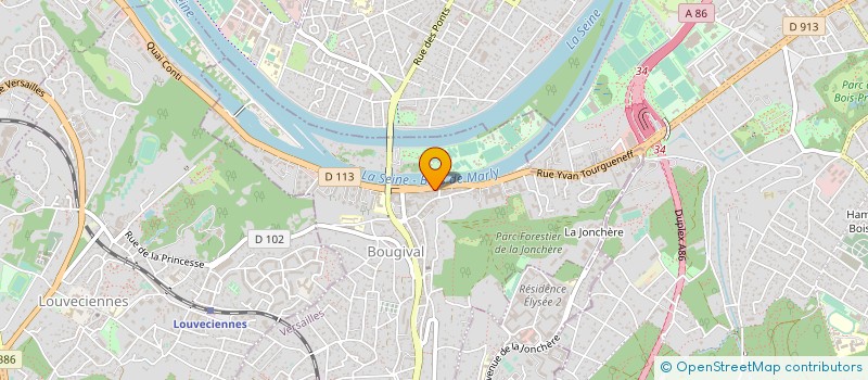 localisation de l'entreprise FORMATION ET CONSEIL EN COSMETIQUE  BOUGIVAL