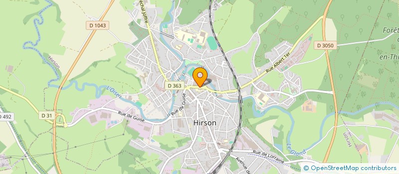 localisation de l'entreprise FORMATION ET CULTURE DES INSTITUTEURS DE LA CIRCONSCRIPTION D'HIRSON à HIRSON