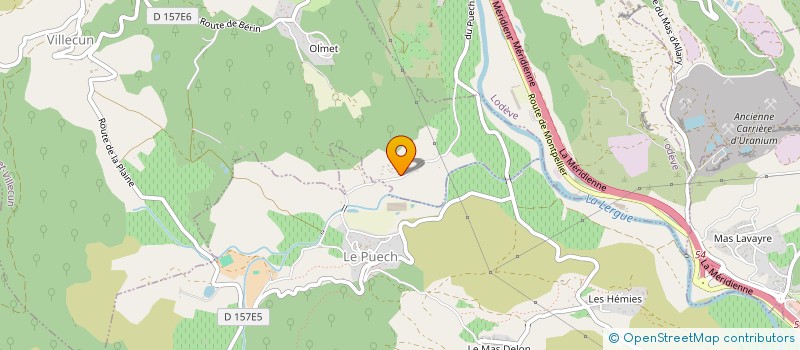 localisation de l'entreprise FORMATION ET DEVELOPPEMENT  OLMET-ET-VILLECUN
