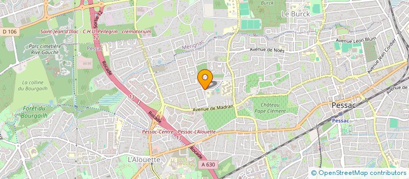 localisation de l'entreprise FORMATION ET RECHERCHE DES METIERS DU SOINS (FRMS) à PESSAC