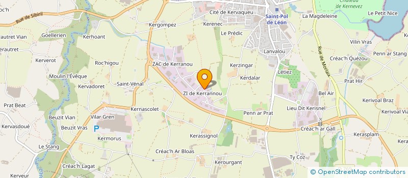 localisation de l'entreprise FORMATION ETUDES DEVELOPPEMENT REGIONAL à SAINT-POL-DE-LEON