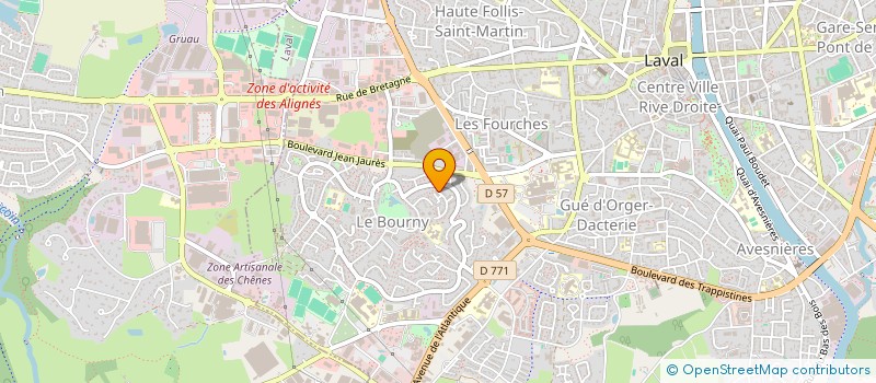 localisation de l'entreprise FORMATION ETUDES RECHERCHES à LAVAL